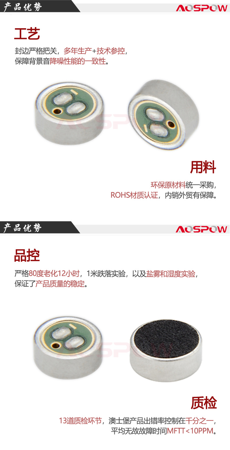 4015單指向咪頭產品優勢