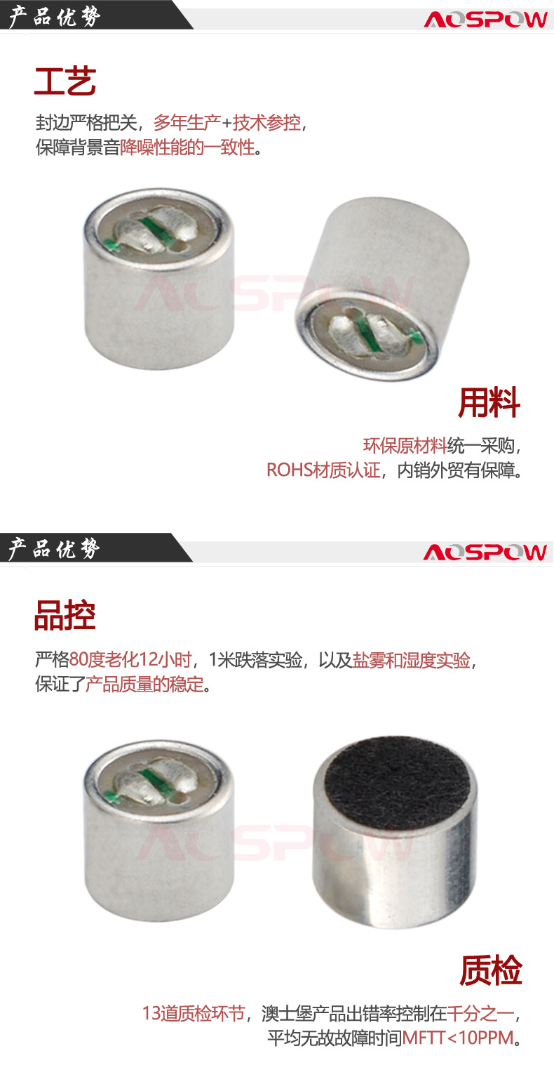 6050咪頭產品優勢