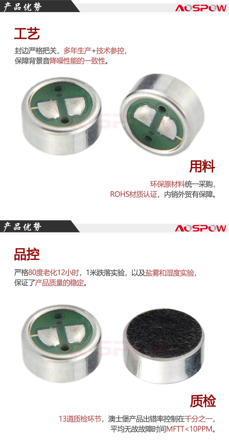 頭盔用咪頭產品優勢