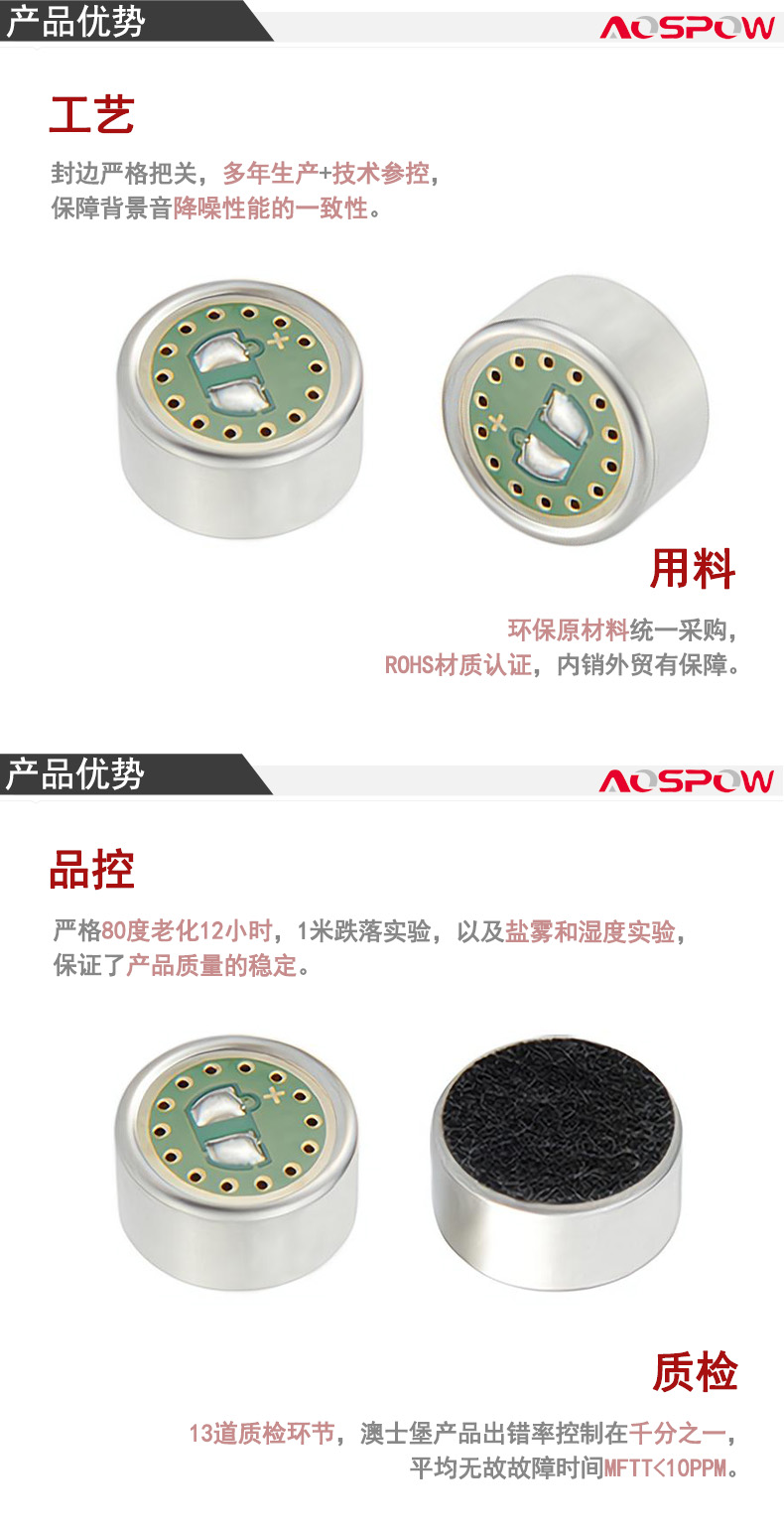 頭戴麥克風(fēng)咪頭產(chǎn)品優(yōu)勢(shì)