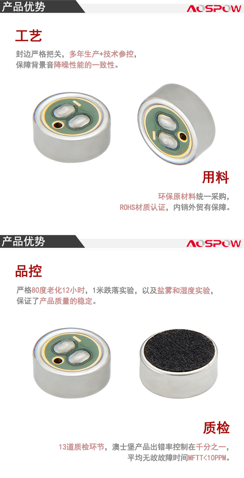 4017單指向降噪咪頭產品優勢