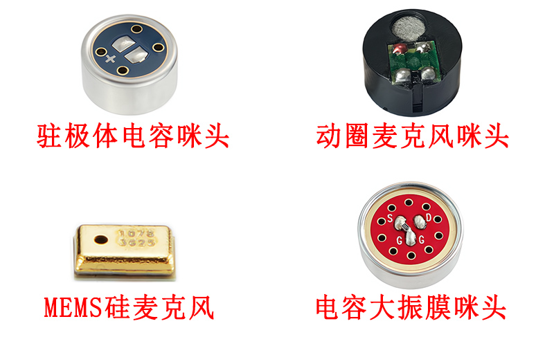 麥克風咪頭類型展示圖